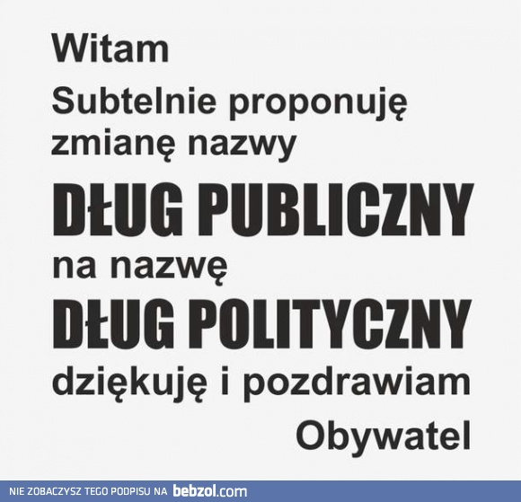 Obywatel apeluje