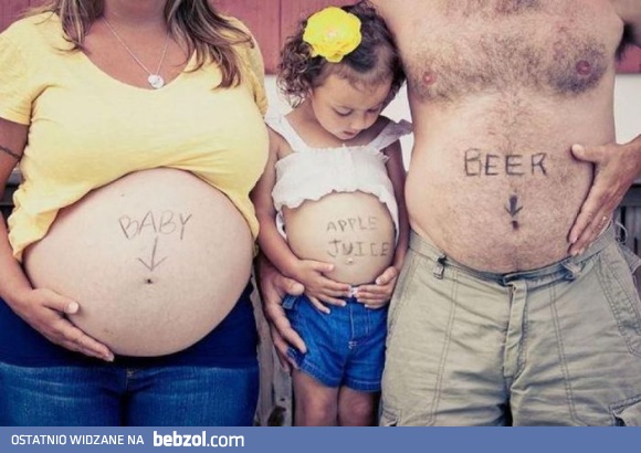 Rodzinka z pełnymi brzuchami