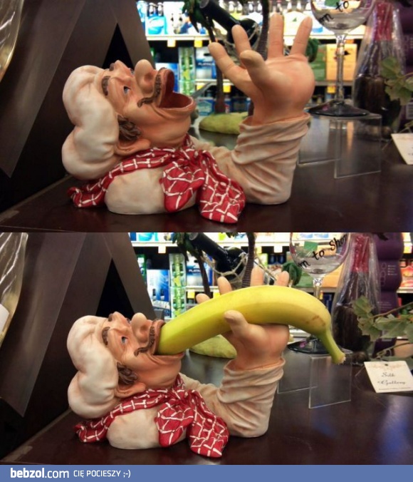 Niecodzienny stojak na banany