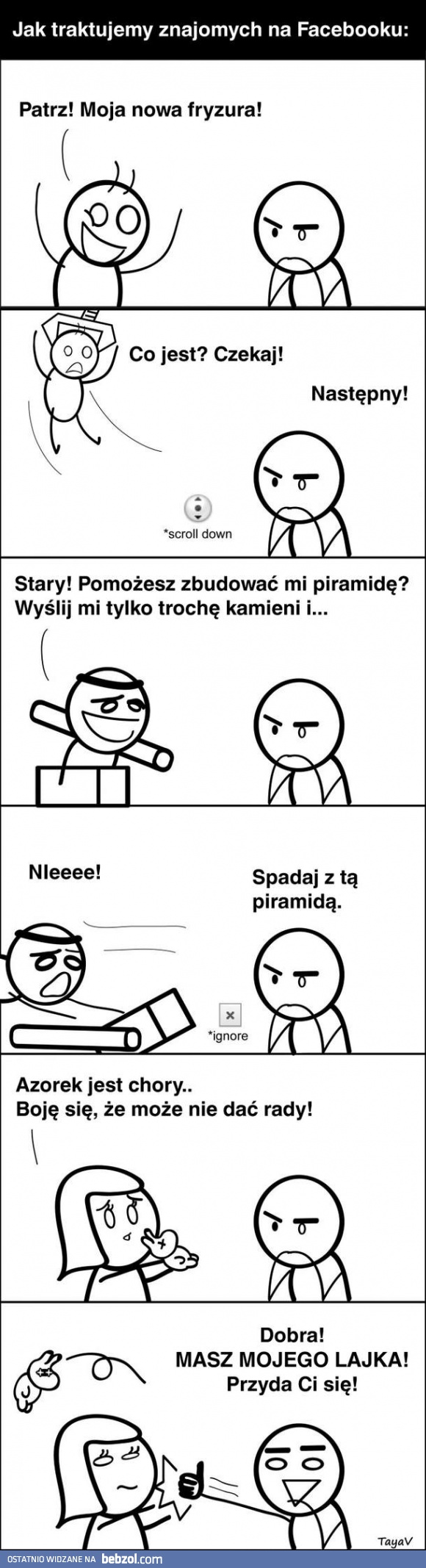 Jak traktujemy ludzi na Facebooku