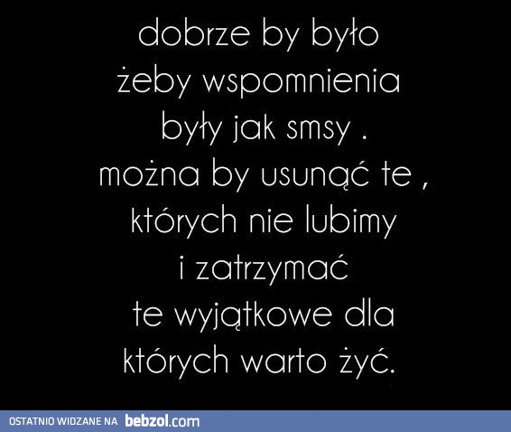 Wspomnienia jak smsy