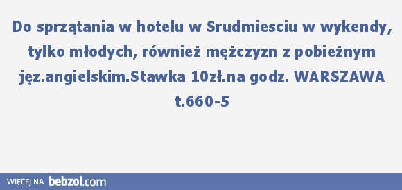 ortografiki i literówki w ogłoszeniach