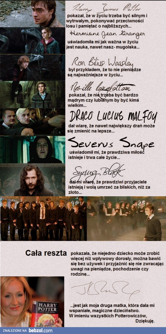 Harry Potter - dziękuję!