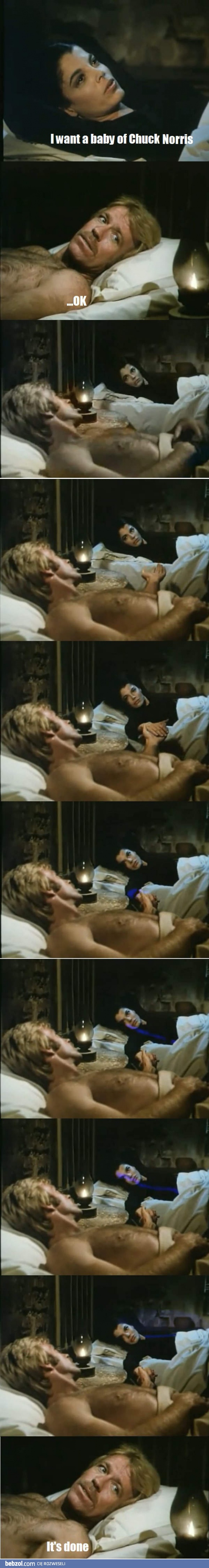 Tak Chuck Norris robi dzieci