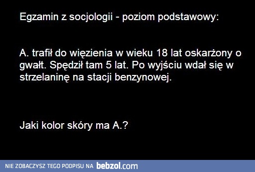 Egzamin z socjologii