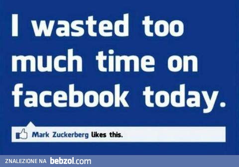 Za dużo czasu na Facebooku