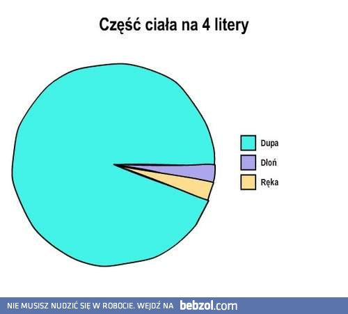 Część ciała na 4 litery