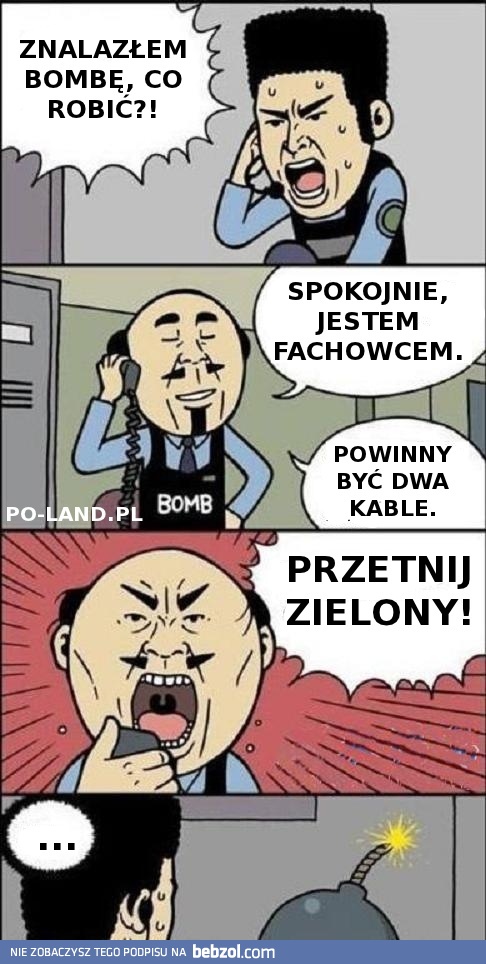 Znalazłem bombę, co robić?