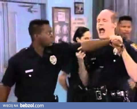 Młody Jim Carrey w Akademii Policyjnej