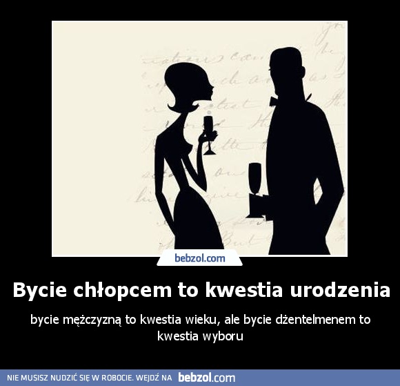 Bycie chłopcem to kwestia urodzenia