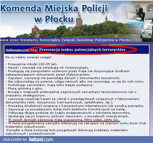 Jesteś terrorystą!