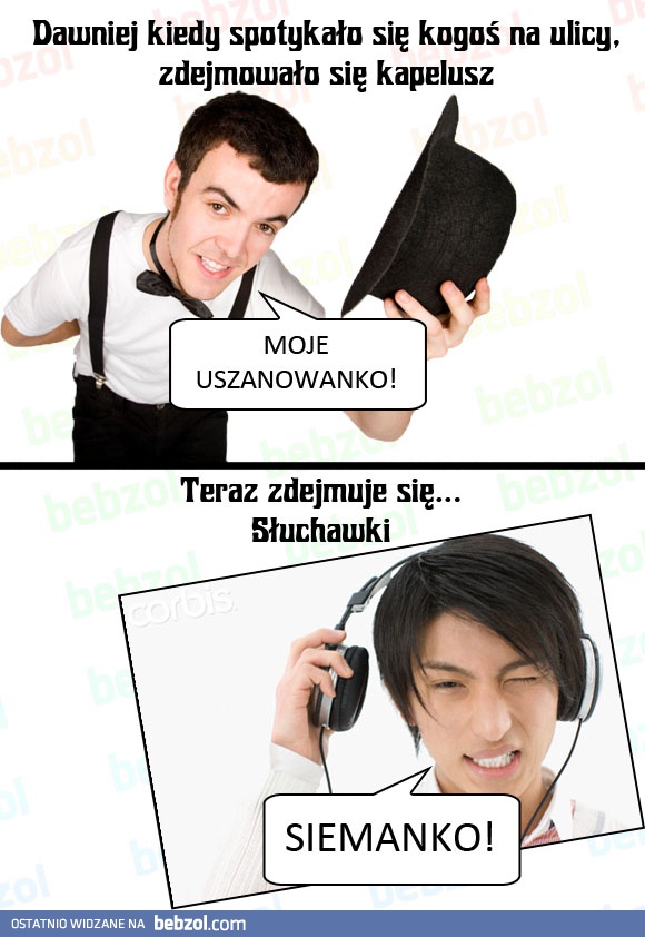 Powitanie dawniej i dziś