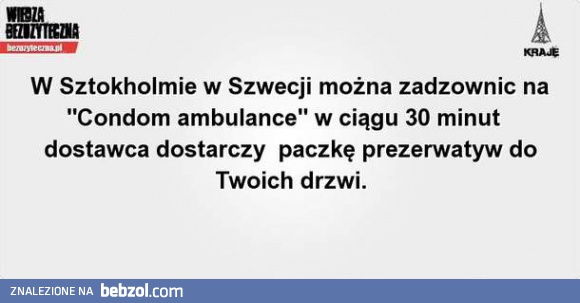 Condom Ambulance w Szwecji
