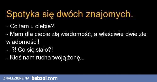 Zła wiadomość