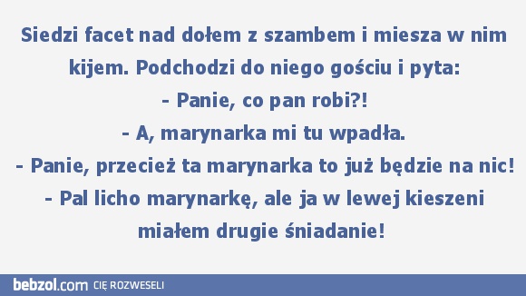 Pal licho marynarkę, ale...