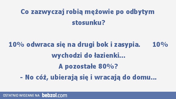 Pozostałe 80% mężów