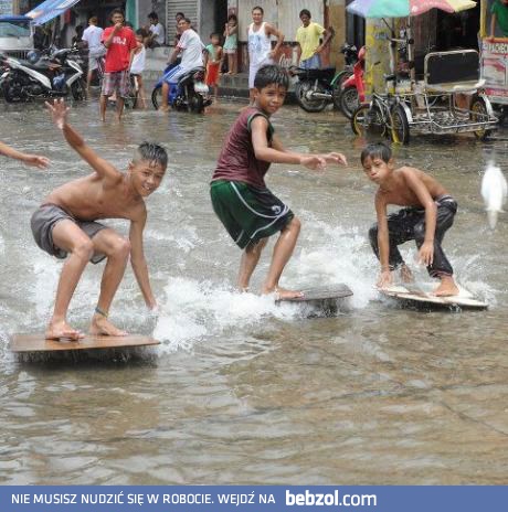 Powódź może być zabawna