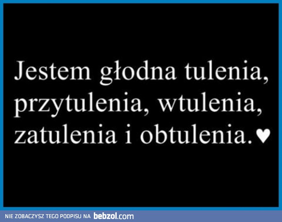 JESTEM GŁODNA...