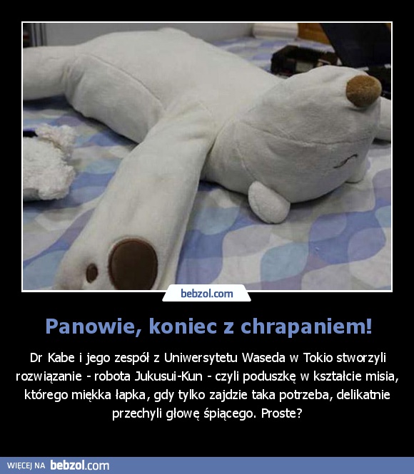 Panowie, koniec z chrapaniem!