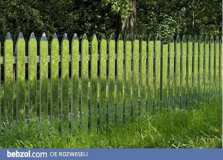 Lubię patrzeć na ludzi, którzy wbiegają w ten płot