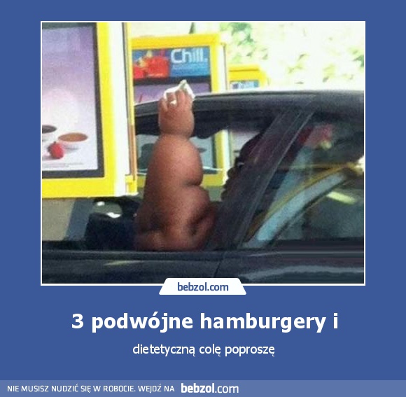 3 podwójne hamburgery i