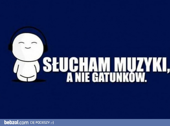 Słucham muzyki, nie gatunków