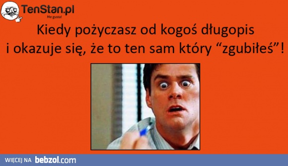 Kiedy pożyczasz od kogoś długopis