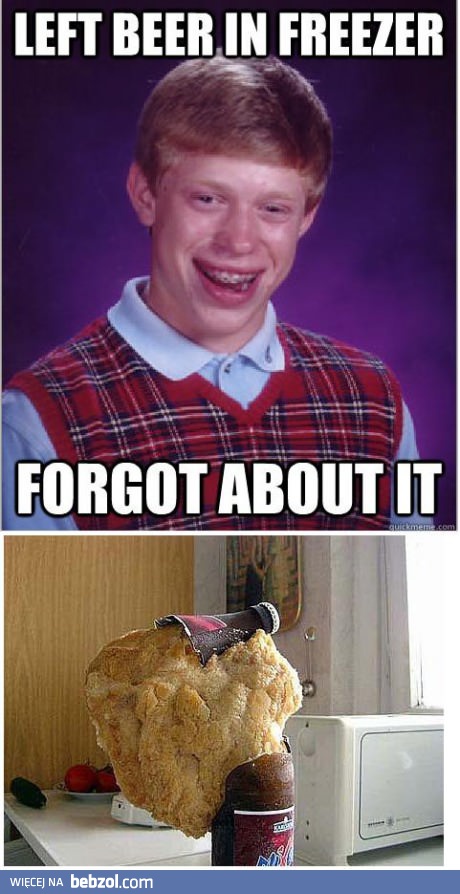 Nie zostawiaj piwa w zamrażarce!