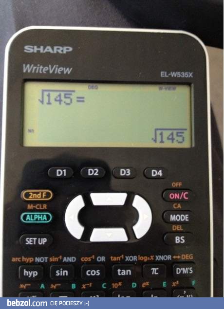 Dzięki, kalkulatorze