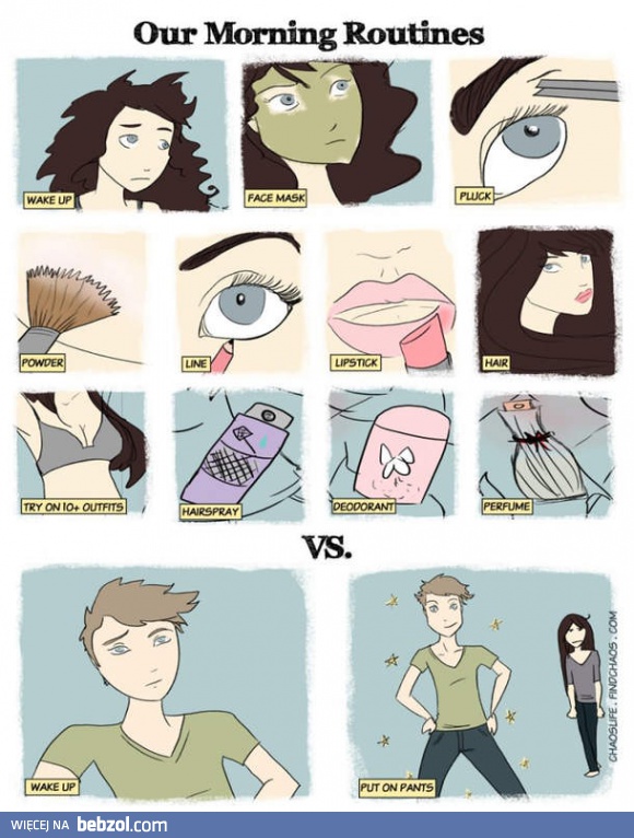 Poranek kobiety i mężczyzny