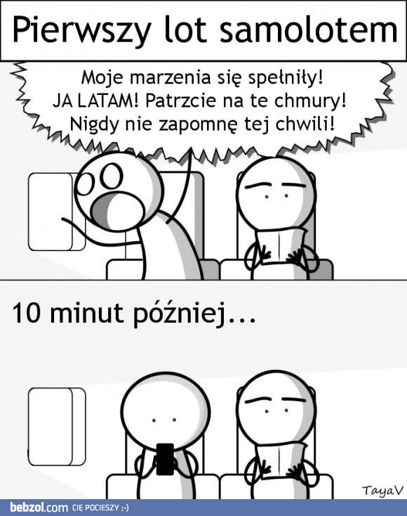 Pierwszy lot samolotem