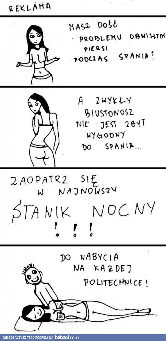 Stanik nocny, kup teraz!