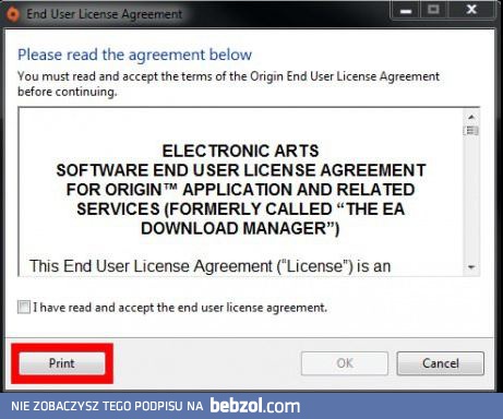 Przycisk, który jeszcze nigdy nie został kliknięty