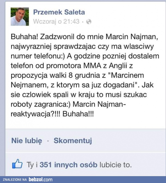 Saleta vs Najman?