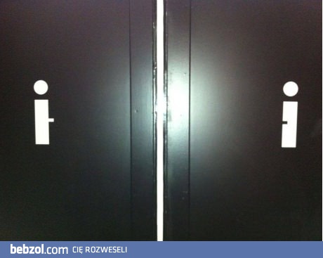 Proste oznaczenie toalet