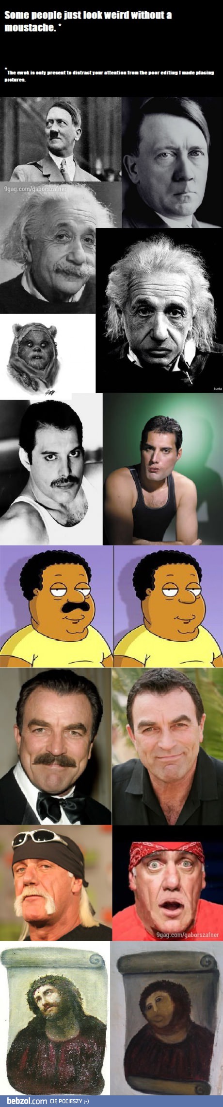 Niektórzy wyglądają dziwnie bez zarostu