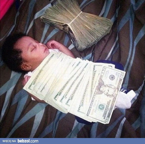Śpi na pieniądzach