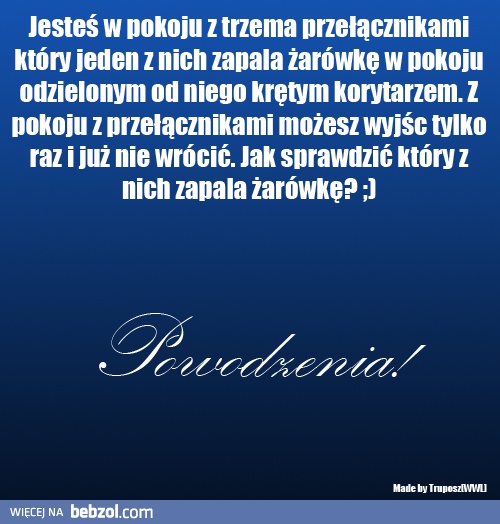 Zagadka z żarówką