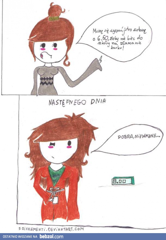 Poranne postanowienie