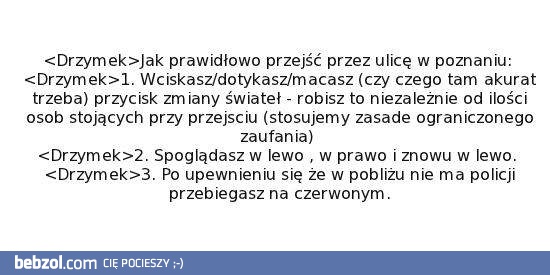 Jak przechodzić przez ulicę w Poznaniu