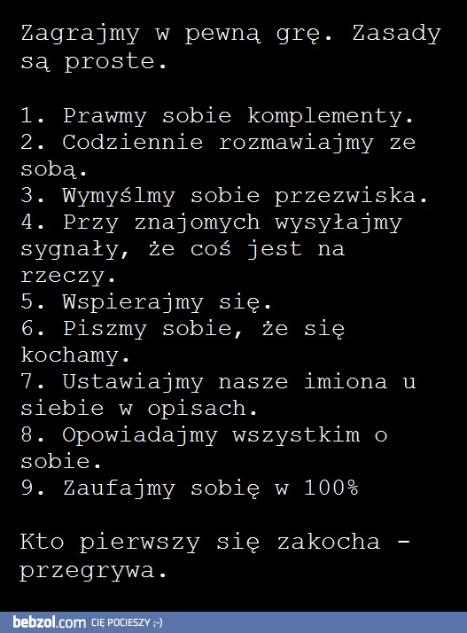 Zagrajmy w pewną grę