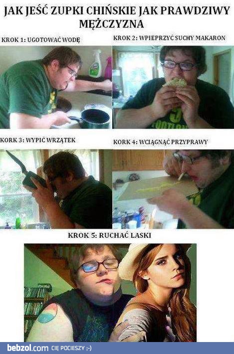 Jak jeść zupki jak prawdziwy mężczyzna