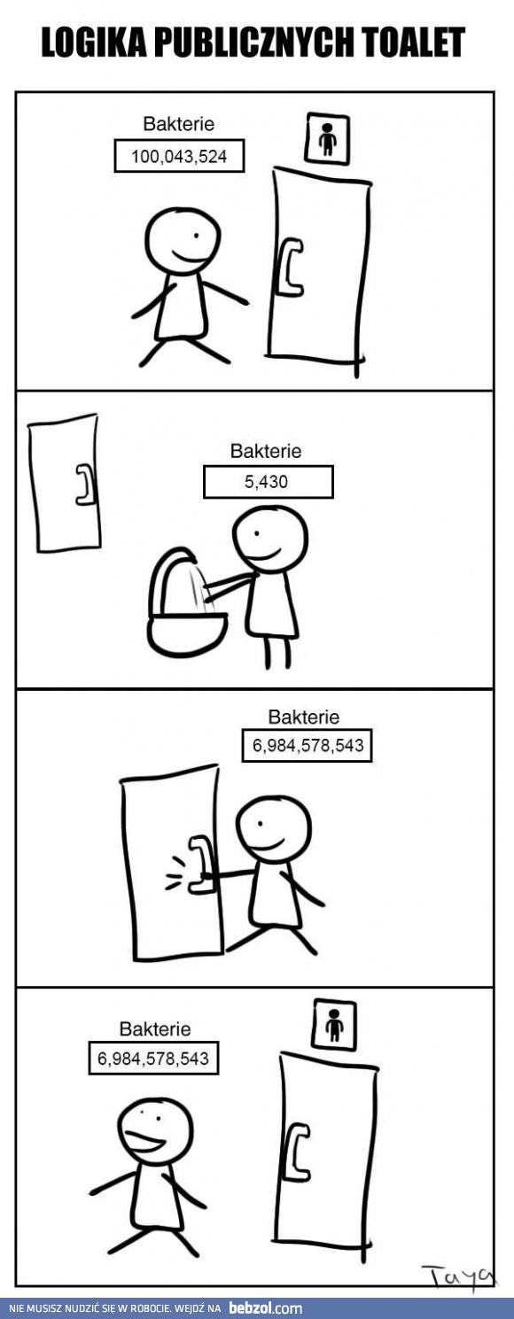 W publicznej toalecie
