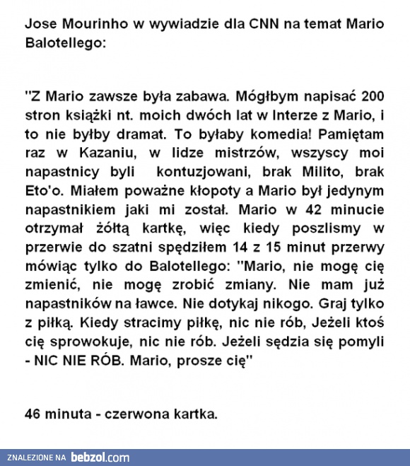 Trener o Mario Balotellim