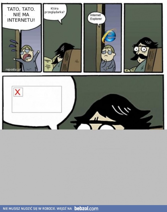 Tato, tato, padł Internet!