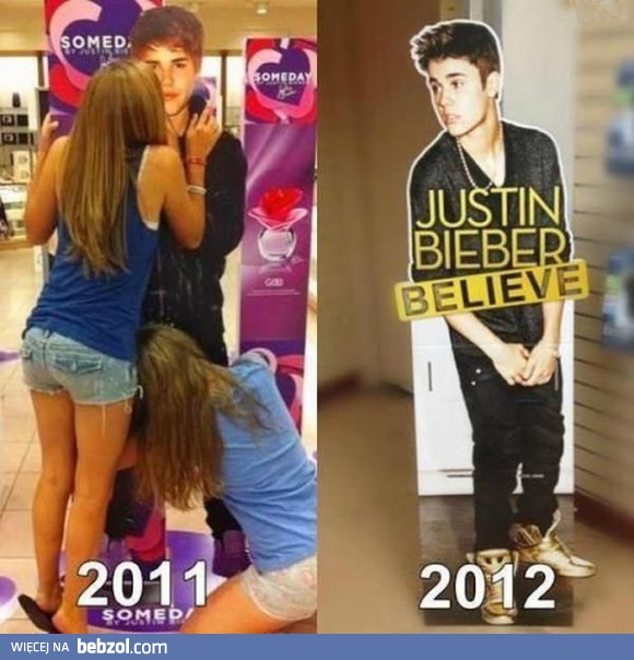 Justin reaguje na zaloty fanek