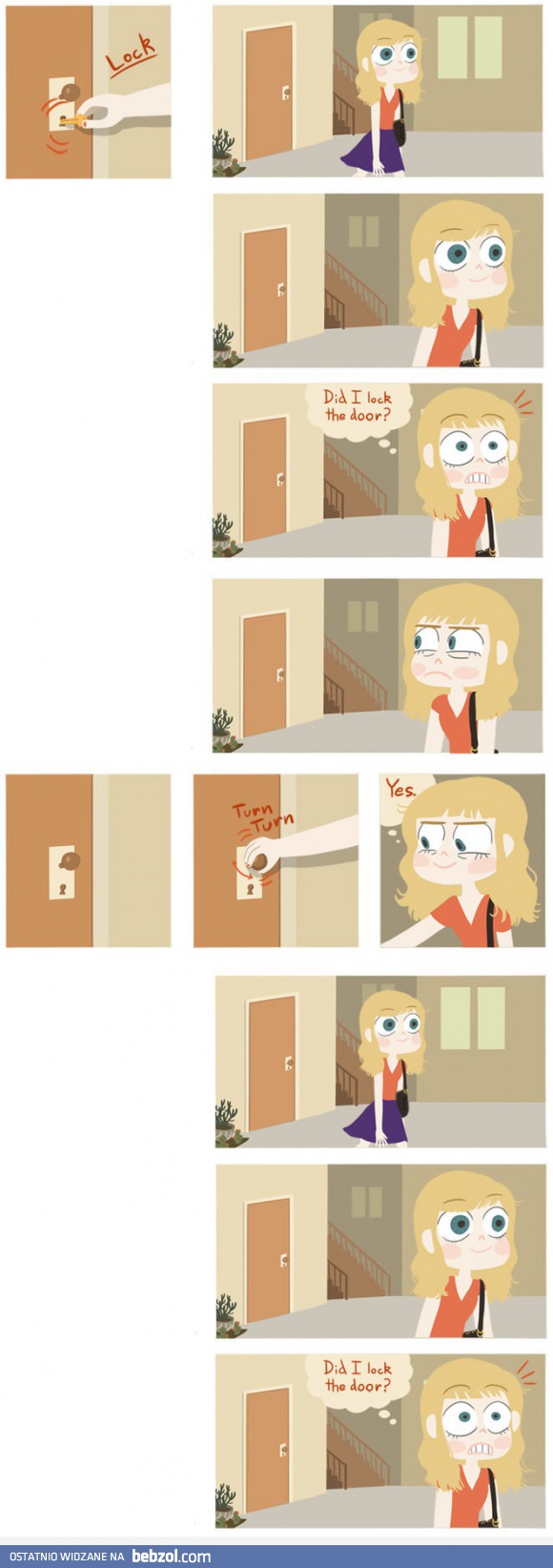 Hm, zamknęłam drzwi?