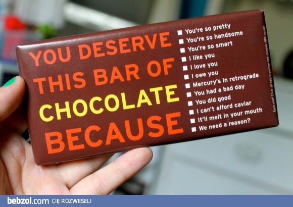 Możesz sobie pozwolić na tę czekoladę