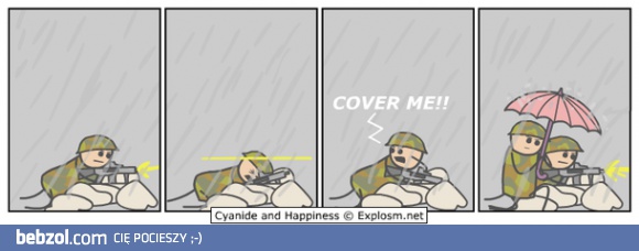 Osłaniaj mnie!