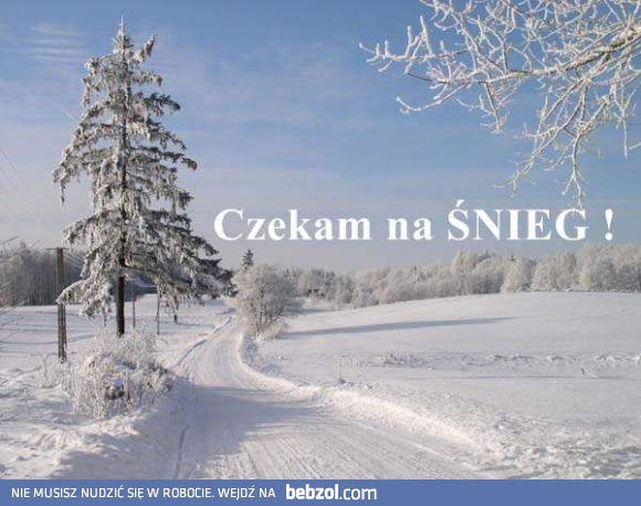 Czekam na śnieg!